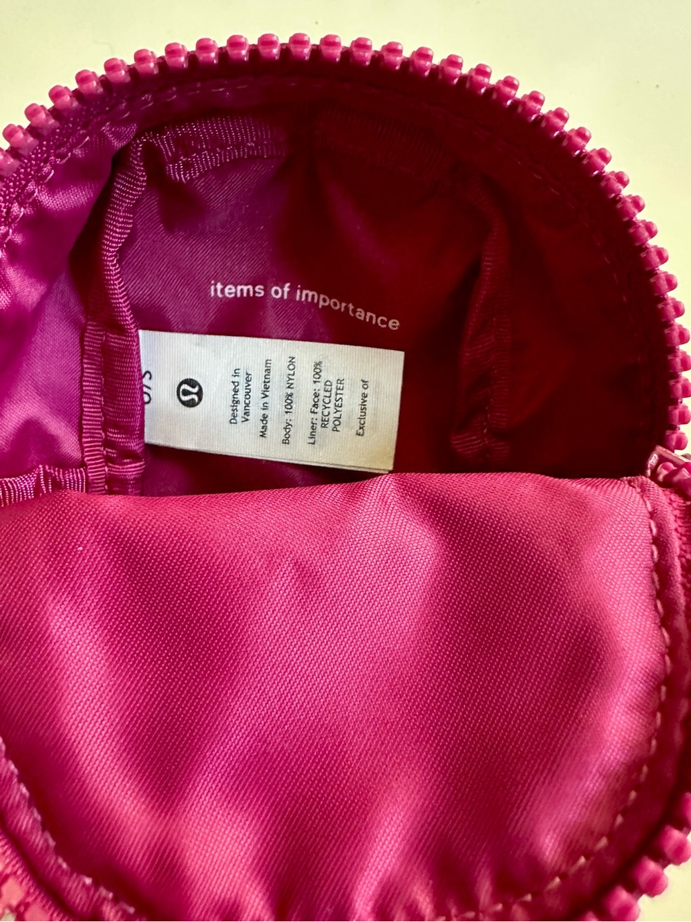 Lululemon City Adventurer Backpack *Nano bag decoration in dark fuschia pink - Picture 6 of 6